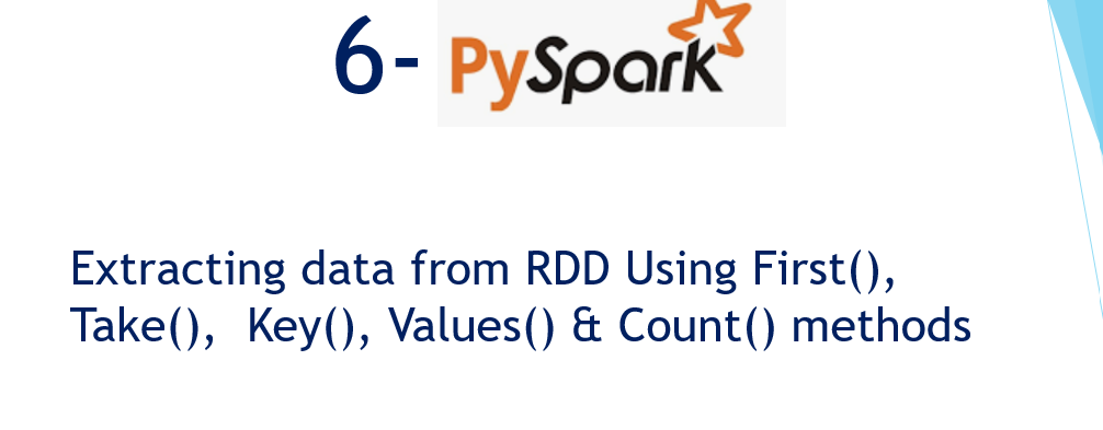 Extracting from RDD in PySpark in Hindi